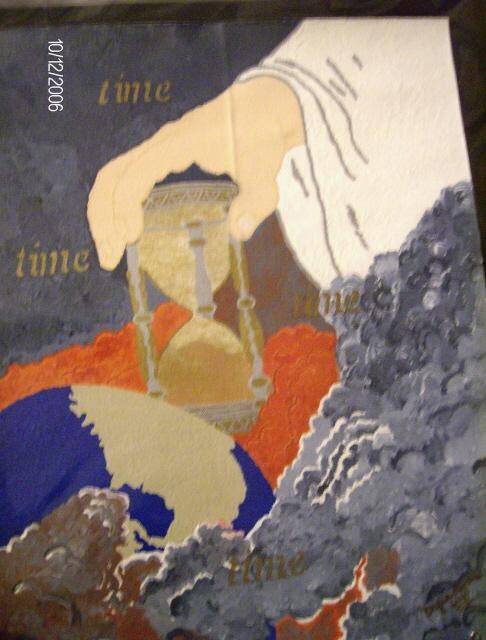 Painting titled "Time" by Tonjua Lyles, Original Artwork