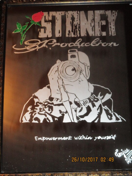 Painting titled "Stoney Productions" by Tonjua Lyles, Original Artwork