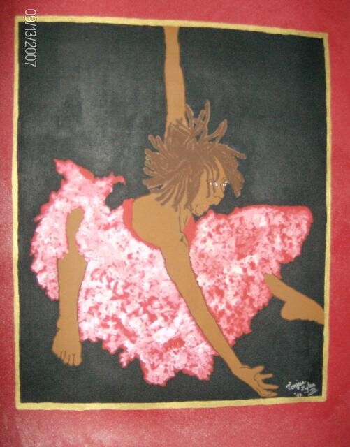 Painting titled "The Dancer" by Tonjua Lyles, Original Artwork