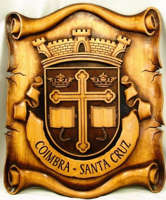 Escultura intitulada "Brasão de Santa Cruz" por Hamilton Lima, Obras de arte originais