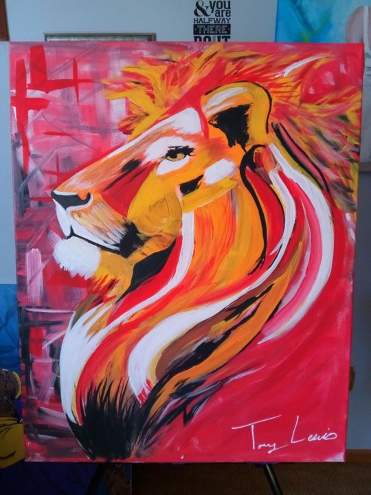 Painting titled "“Pride”" by Tony Lewis, Original Artwork, Acrylic