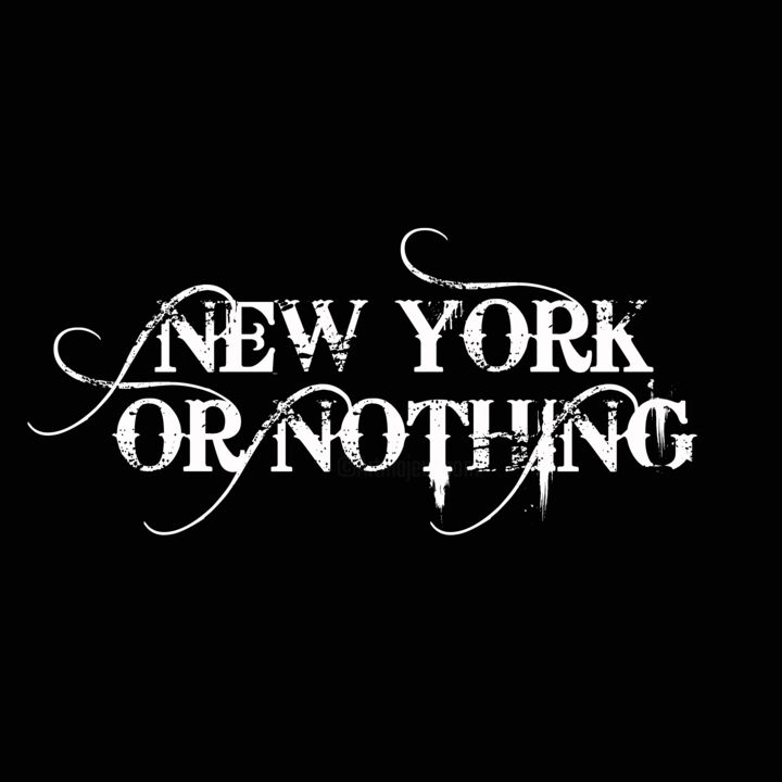 Peinture intitulée "New York Or Nothing" par Tony Rubino, Œuvre d'art originale, Acrylique Monté sur Châssis en bois