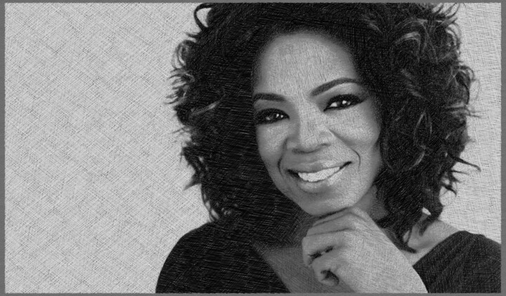Картина под названием "Oprah Winfrey" - Tony Rubino, Подлинное произведение искусства, Акрил Установлен на Деревянная рама д…