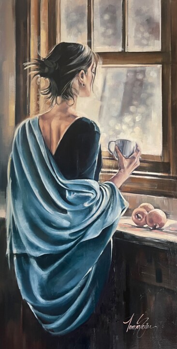 Schilderij getiteld "The Morning Light" door Tonya Seiler, Origineel Kunstwerk, Olie