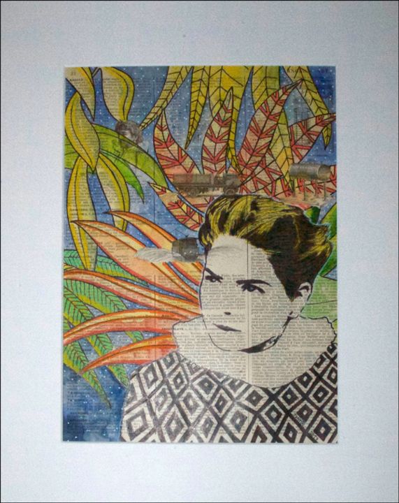 Peinture intitulée "Femme tropicale 1" par Tony ®, Œuvre d'art originale, Acrylique