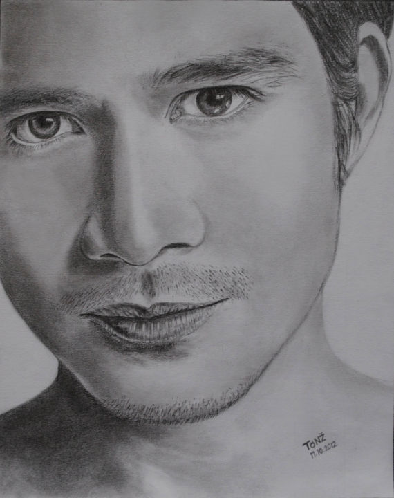 Drawing titled "Piolo Pascual" by Tonz Macato, Original Artwork