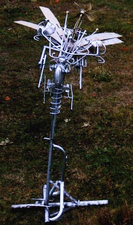 Sculpture titled "fly-kinetical-metal…" by Toomas Altnurme, Original Artwork