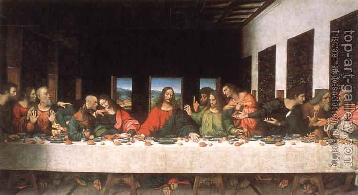 Картина под названием "Last Supper by Leon…" - Kathy Hee, Подлинное произведение искусства