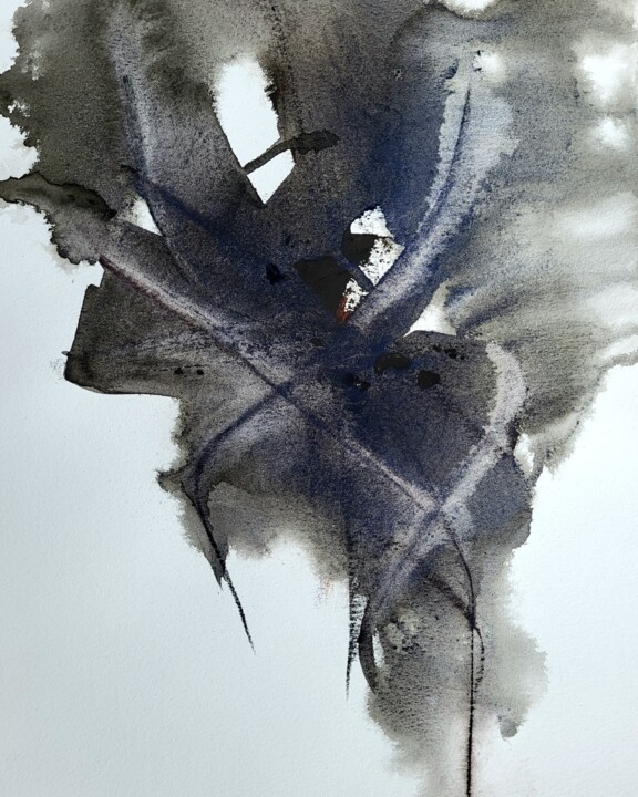 Pintura titulada "Отчаяние." por Tori Min, Obra de arte original, Acuarela