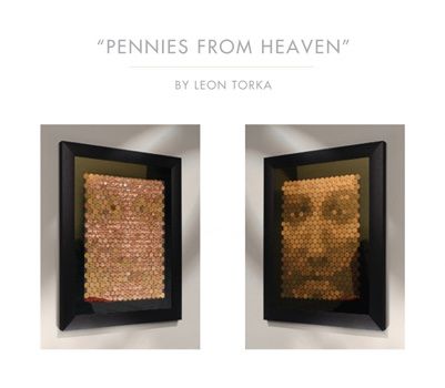 Sculpture titled "Pennies from Heaven" by Leon Torka, Original Artwork