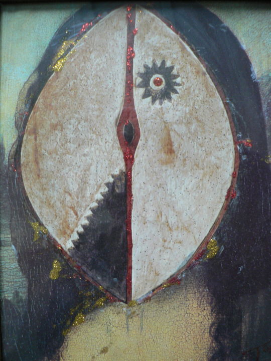 Peinture intitulée "mona lisatoross" par Toross, Œuvre d'art originale, Acrylique