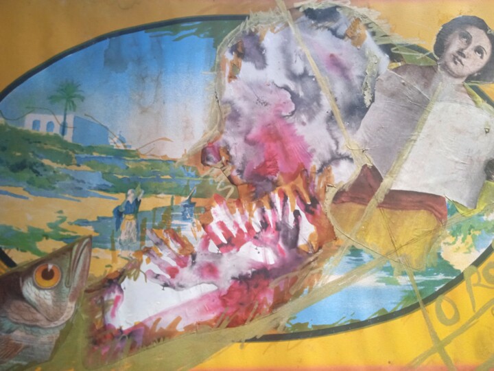 Collages titled "MOROCCOFISH" by Toross, Original Artwork, Collages