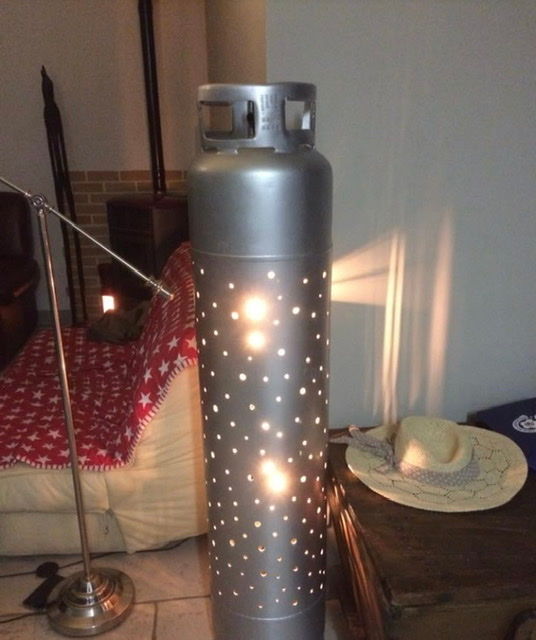 Design intitulée "Lampe industrielle" par Torpedo, Œuvre d'art originale, Luminaire