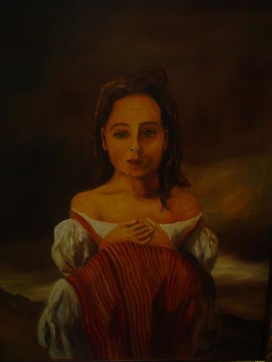 Painting titled "Katherine Leon" by Geovany Torres, Original Artwork