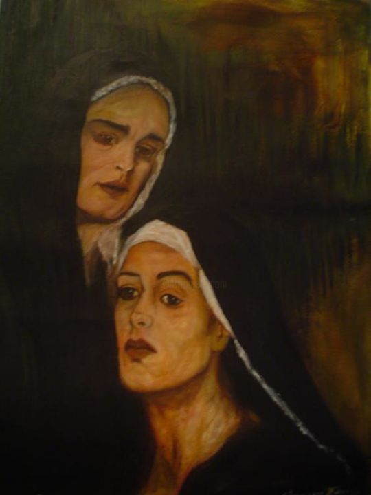 Painting titled "MARIAMADALENA" by Geovany Torres, Original Artwork