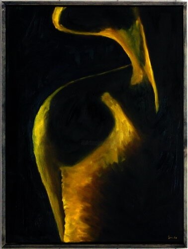 Malerei mit dem Titel "profile" von Torsten Loeffler, Original-Kunstwerk, Öl