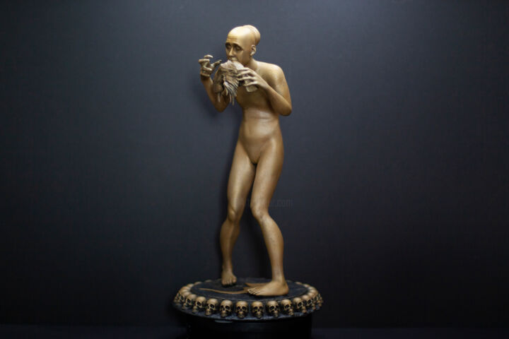 Sculptuur getiteld "Sopor Aeternus cosp…" door Tot_artstudio, Origineel Kunstwerk, Hars