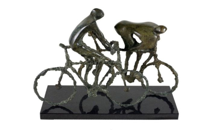 Sculpture intitulée "Finish" par Kristof Toth, Œuvre d'art originale, Bronze