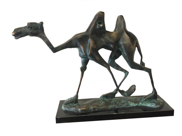 Sculpture intitulée "Desert-ship" par Kristof Toth, Œuvre d'art originale, Bronze
