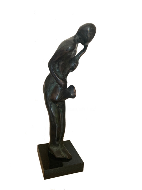 Sculpture titled "Saxophonist" by Kristof Toth, Original Artwork, Bronze