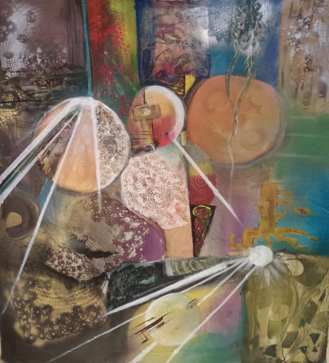Pittura intitolato "01-1.jpg" da Touria Zaid, Opera d'arte originale