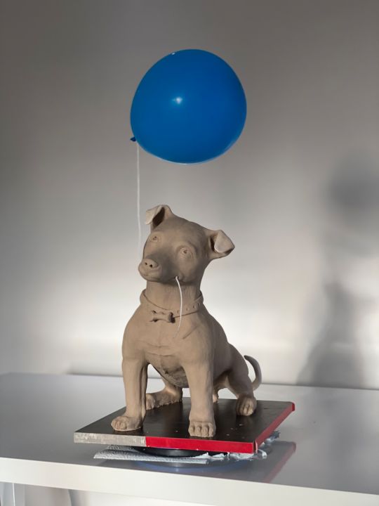 Sculpture intitulée "jack russell" par Emrah Yıldırım Instagram: Emrahxtoxic, Œuvre d'art originale, Céramique