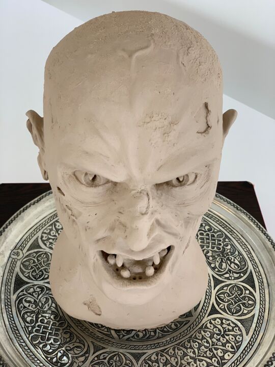 雕塑 标题为“Zombie” 由Emrah Yıldırım Instagram: Emrahxtoxic, 原创艺术品, 陶瓷