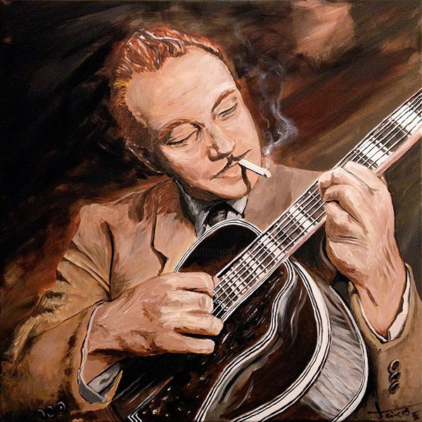 Pintura titulada "django.jpg" por Pierre Teixeira, Obra de arte original, Acrílico