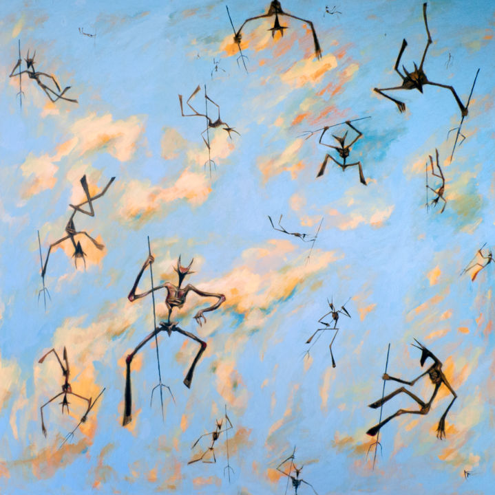 Painting titled "Inadequate systems…" by Tino Perdic, Original Art, Acrylic