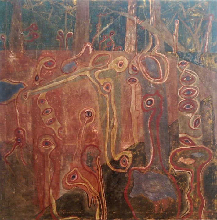 Painting titled "Seeds of life (no.0…" by Trần Dân, Original Art, Other