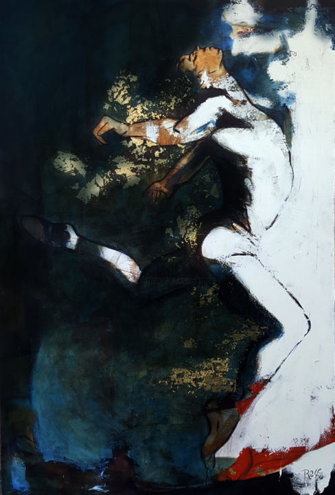 Pintura titulada "dancing with the wi…" por Cesar Aguilar (Raçe), Obra de arte original, Acrílico