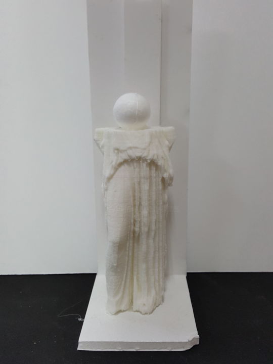 Escultura titulada "femme et balles II" por Cesar Aguilar (Raçe), Obra de arte original