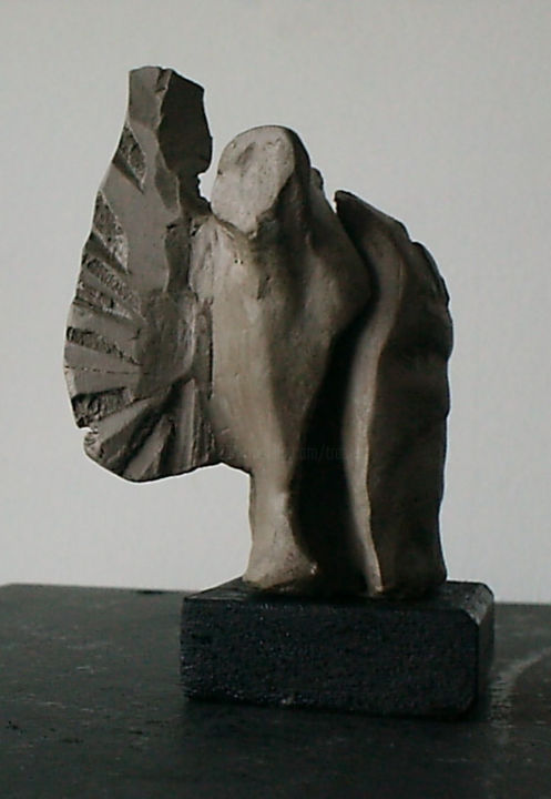 Sculpture intitulée "Break´s man" par Cesar Aguilar (Raçe), Œuvre d'art originale, Pierre