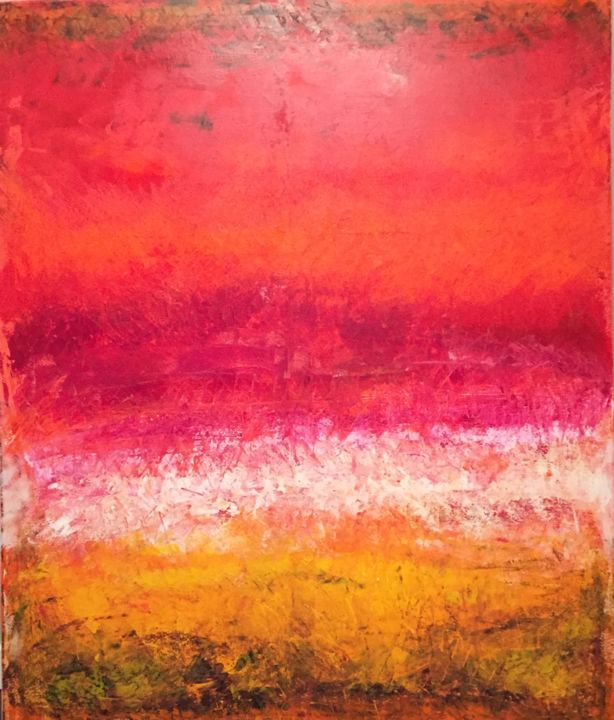 Peinture intitulée "Waves lapping." par Tcsherwood, Œuvre d'art originale, Acrylique