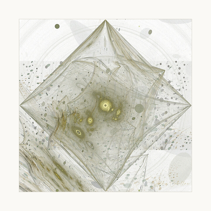 Arts numériques intitulée "Cubicubicube" par Sylvia Cebellan, Œuvre d'art originale, Peinture numérique