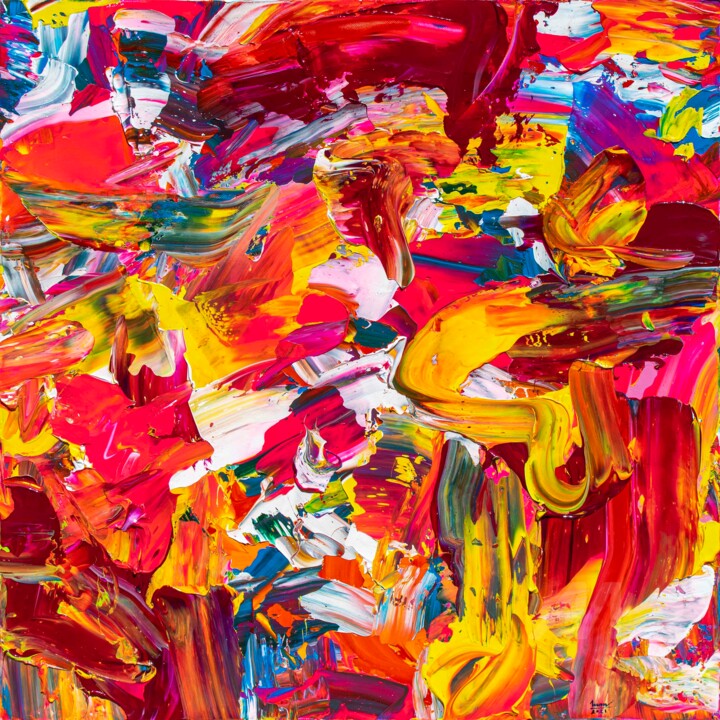 Painting titled "Wild Area" by Tran Tuan, Original Art, Acrylic