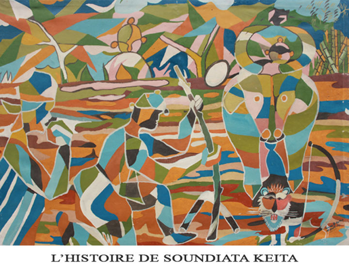 Pittura intitolato "l-histoire-de-sound…" da Traore Kaba, Opera d'arte originale