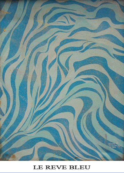 Peinture intitulée "le-reve-bleu.jpg" par Traore Kaba, Œuvre d'art originale