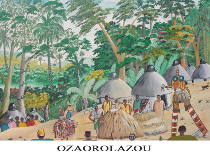 Peinture intitulée "ozaorolazou.jpg" par Traore Kaba, Œuvre d'art originale