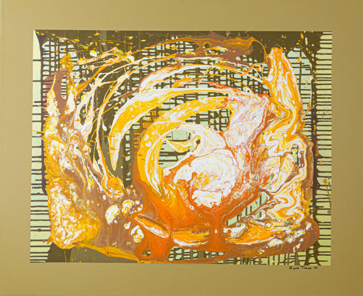 Pintura titulada "Flare" por Enrique Trava, Obra de arte original, Acrílico Montado en Bastidor de camilla de madera
