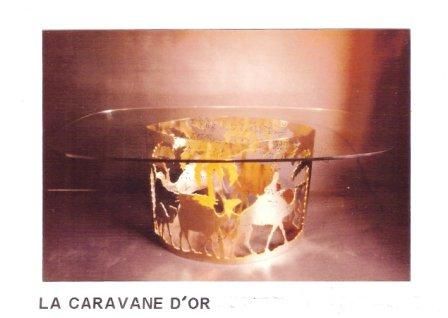 Design titled "LA CARAVANE D'OR" by Robert Damas Le Roger, Original Artwork