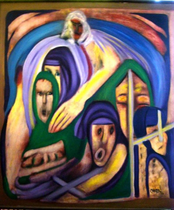 Ζωγραφική με τίτλο "baptism" από Markosa, Αυθεντικά έργα τέχνης