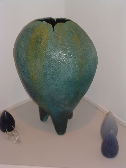 Sculpture titled "Sea-life Paddle Pot" by David Tremaine, Original Artwork, Ceramics