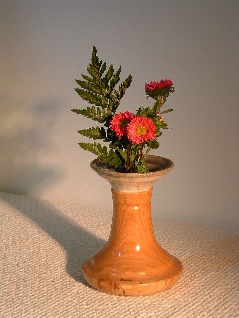 Sculpture titled "Ikebana #6" by David Tremaine, Original Artwork, Wood