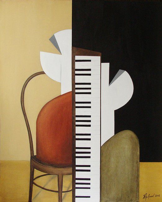Shopin - Painting, 80x100 cm ©2012 by Alexander Trifonov -
Surrealism