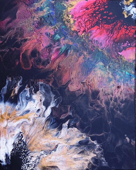 Pittura intitolato "Space" da Katerina Evgenieva, Opera d'arte originale, Acrilico
