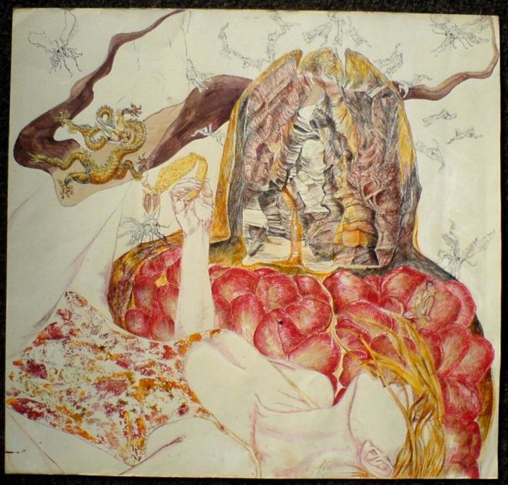 「Walking in fruit of…」というタイトルの描画 Katerina Evgenievaによって, オリジナルのアートワーク