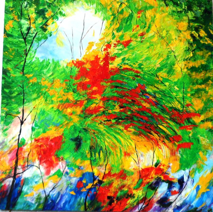 Pittura intitolato "Spring" da Katerina Evgenieva, Opera d'arte originale, Olio