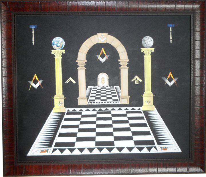 Masonic Chess Board 