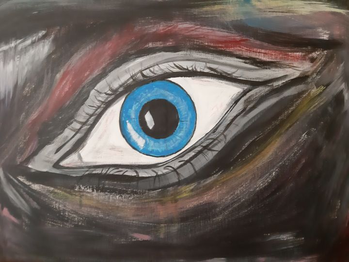 Malerei mit dem Titel "Blick... View" von Matthias Lietz, Original-Kunstwerk, Acryl